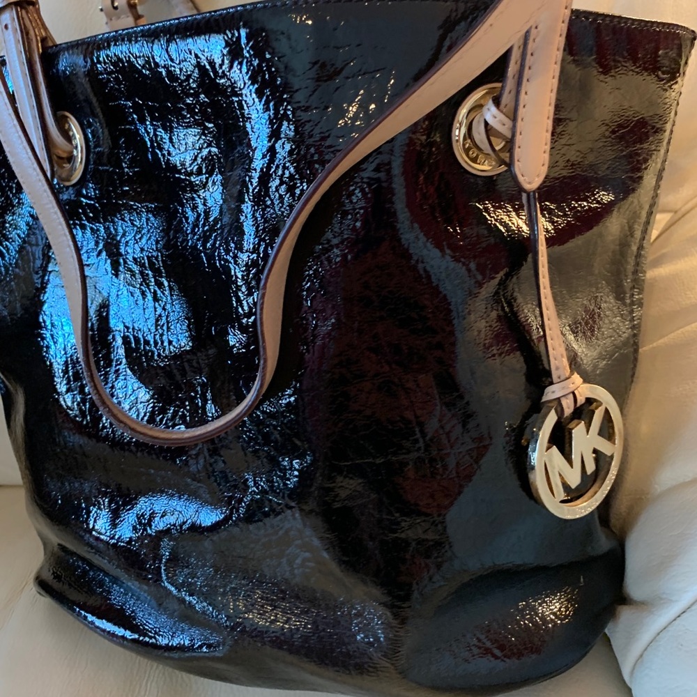 Michael Kors Patent Leather Tote Bag
